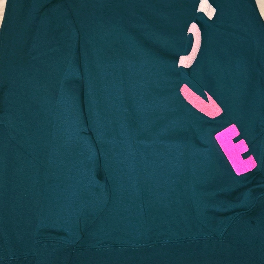 Rebellious One Green Crewneck Sweater with Relaxed Fit SKU56